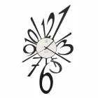 Design Wall Clock in Black Iron or Aluminum Made in Italy - Oceano Viadurini