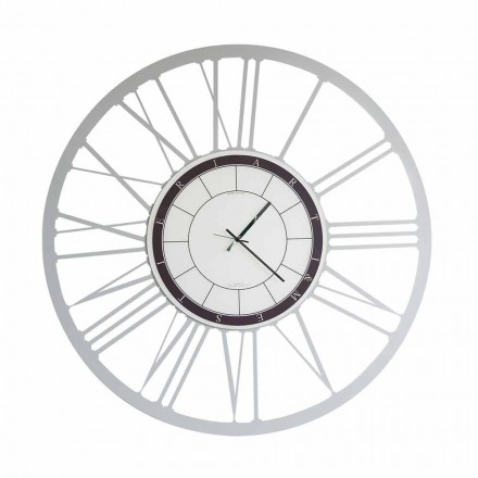 Large Size Modern Iron Wall Clock Made in Italy - Einar Viadurini
