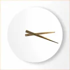 Large Wall Clock Colorful Modern Design in Round Wood - Dione Viadurini