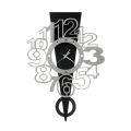 Iron Wall Clock with Exclamation Point Made in Italy - Hand