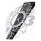 Iron Wall Clock with Exclamation Point Made in Italy - Hand Viadurini