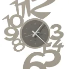 Large Design Iron Wall Clock with External Numbers - Aquarius Viadurini