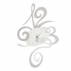 Wall Clock in Black Iron, Aluminum or Red Made in Italy - Rosbif Viadurini