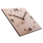Wall clock in Swiss pine wood made in Italy Andrea Viadurini