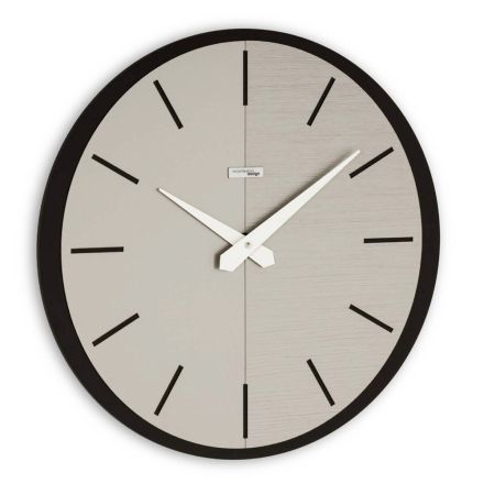 Wall Clock in PVC and Laminate in Different Colors Made in Italy - Mean Viadurini