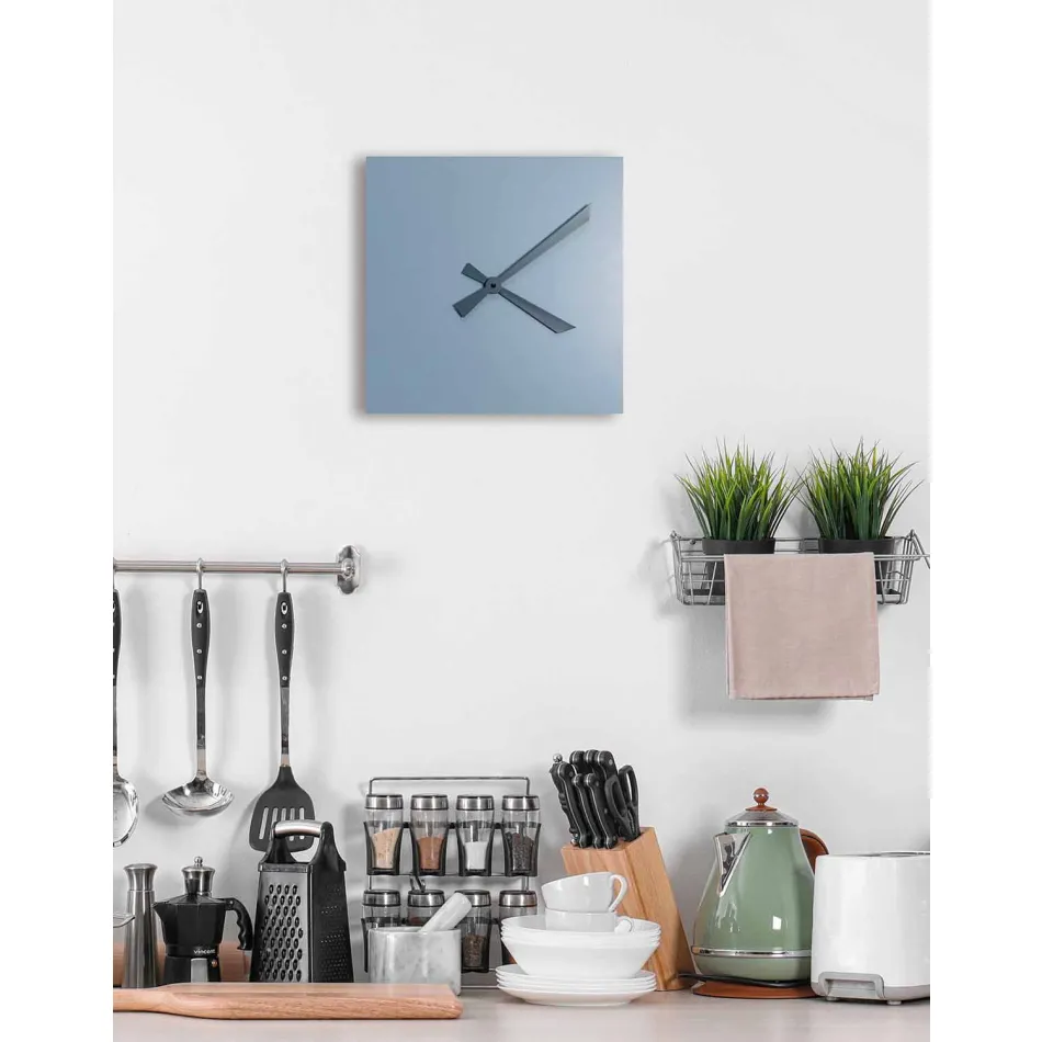Industrial and Modern Italian Square Design Wall Clock - Titano Viadurini