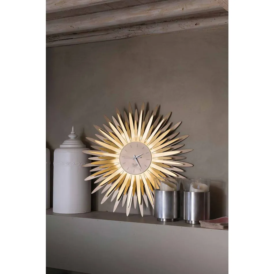 Modern Wall Clock in the Shape of an Iron Made in Italy - Fire Viadurini