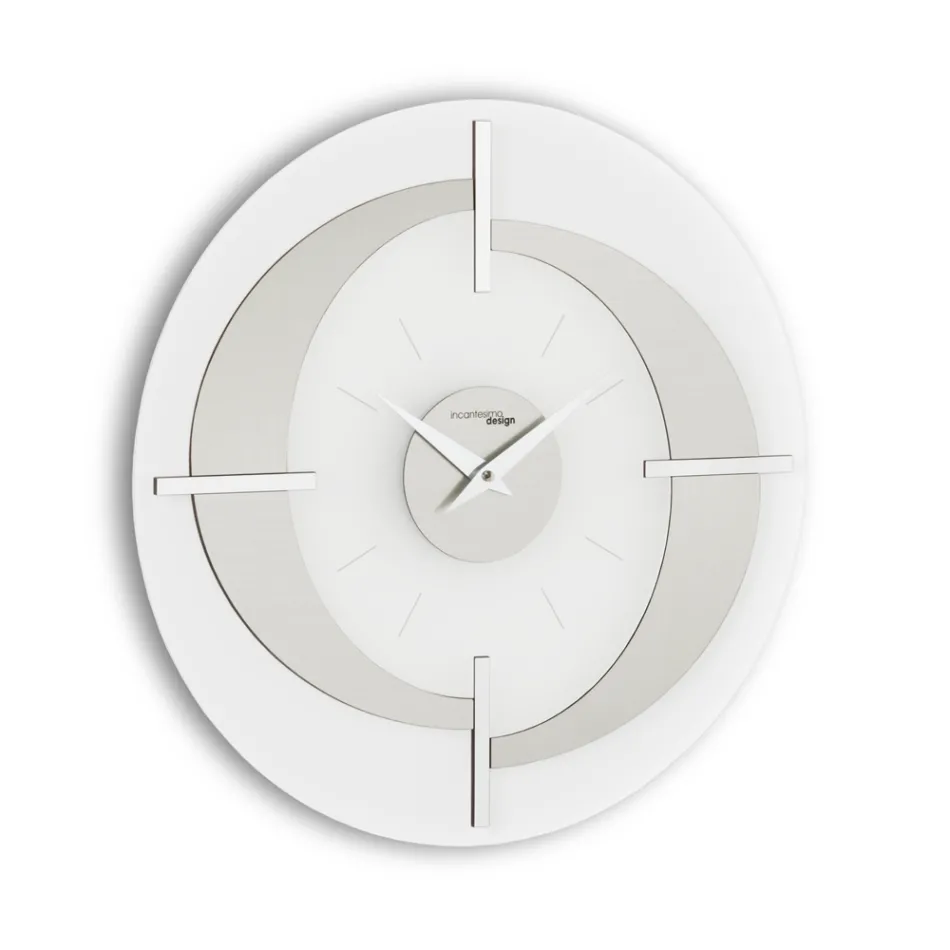 Modern designer wall clock in different Giove finishes, made in Italy Viadurini
