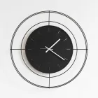 Modern Wall Clock in Colored Steel Made in Italy - Adalgiso Viadurini