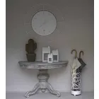 Modern Wall Clock in Colored Steel Made in Italy - Adalgiso Viadurini