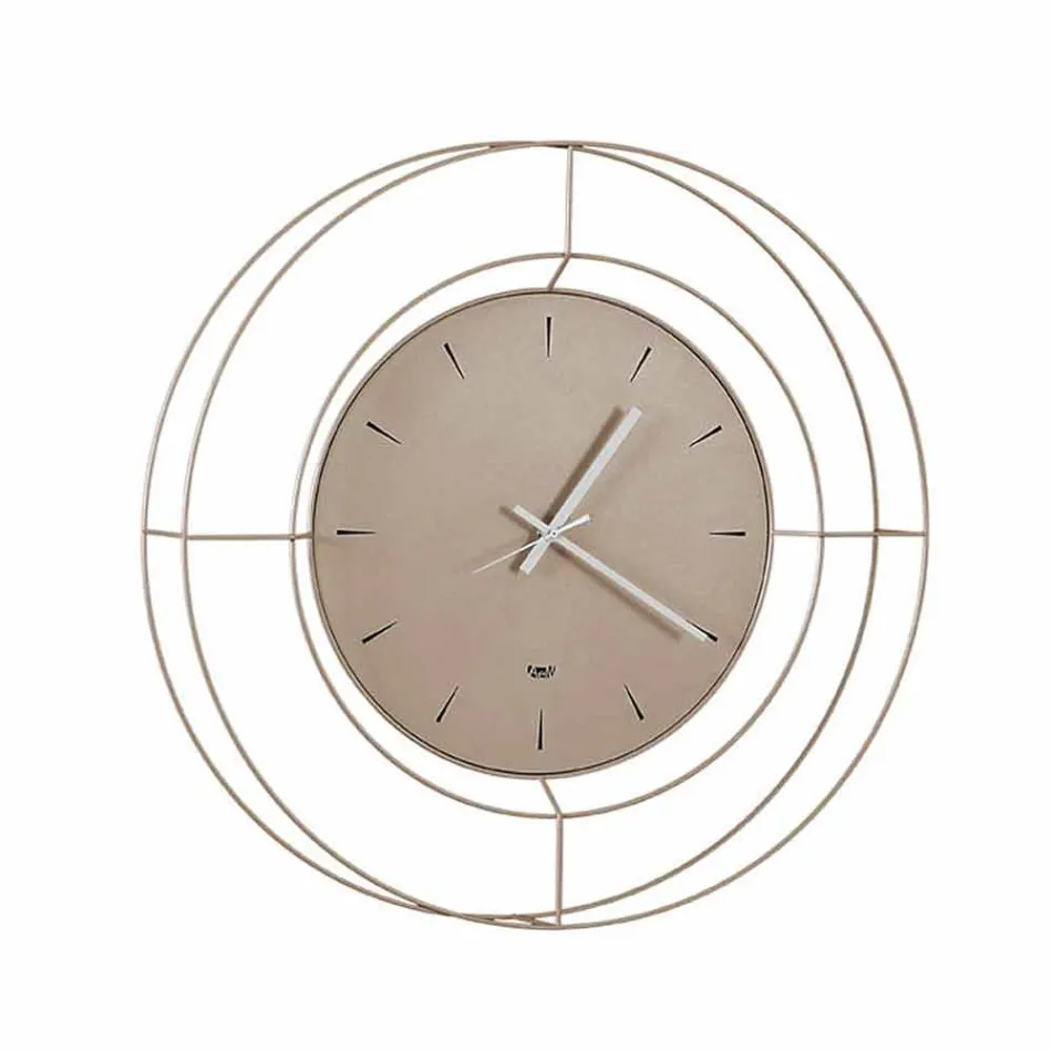 Modern Wall Clock in Colored Steel Made in Italy - Adalgiso Viadurini