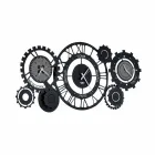 Modern Iron Wall Clock with Three Fusi Made in Italy - Mechanical Viadurini