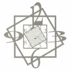 Modern Iron Wall Clock Geometric Design Made in Italy - Procida Viadurini