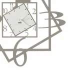 Modern Iron Wall Clock Geometric Design Made in Italy - Procida Viadurini