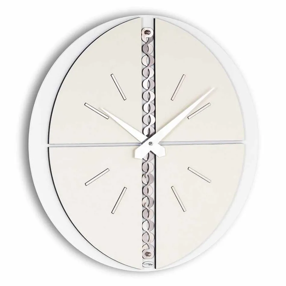 Round Wall Clock with PVC Support Made in Italy - Elisio Viadurini