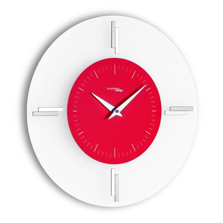 Round Aluminum Wall Clock Made in Italy Modern Design - Siria Viadurini