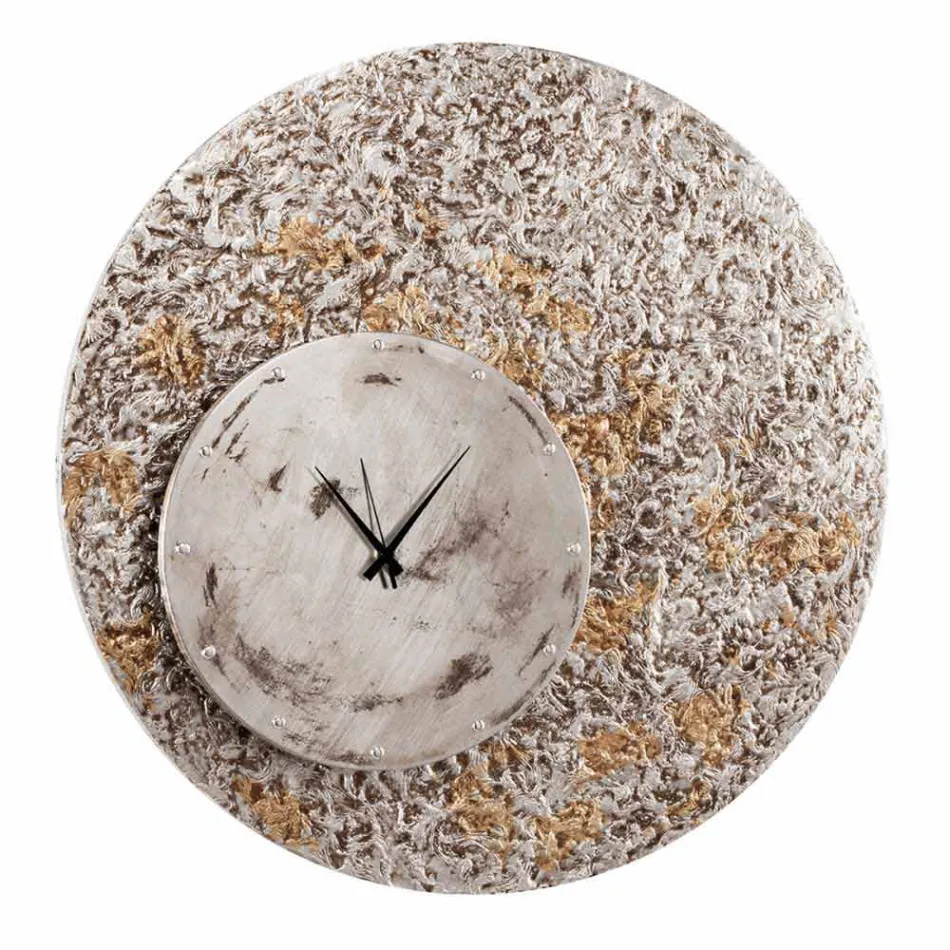 Wall clock on two levels of design made in Italy Eccli Viadurini