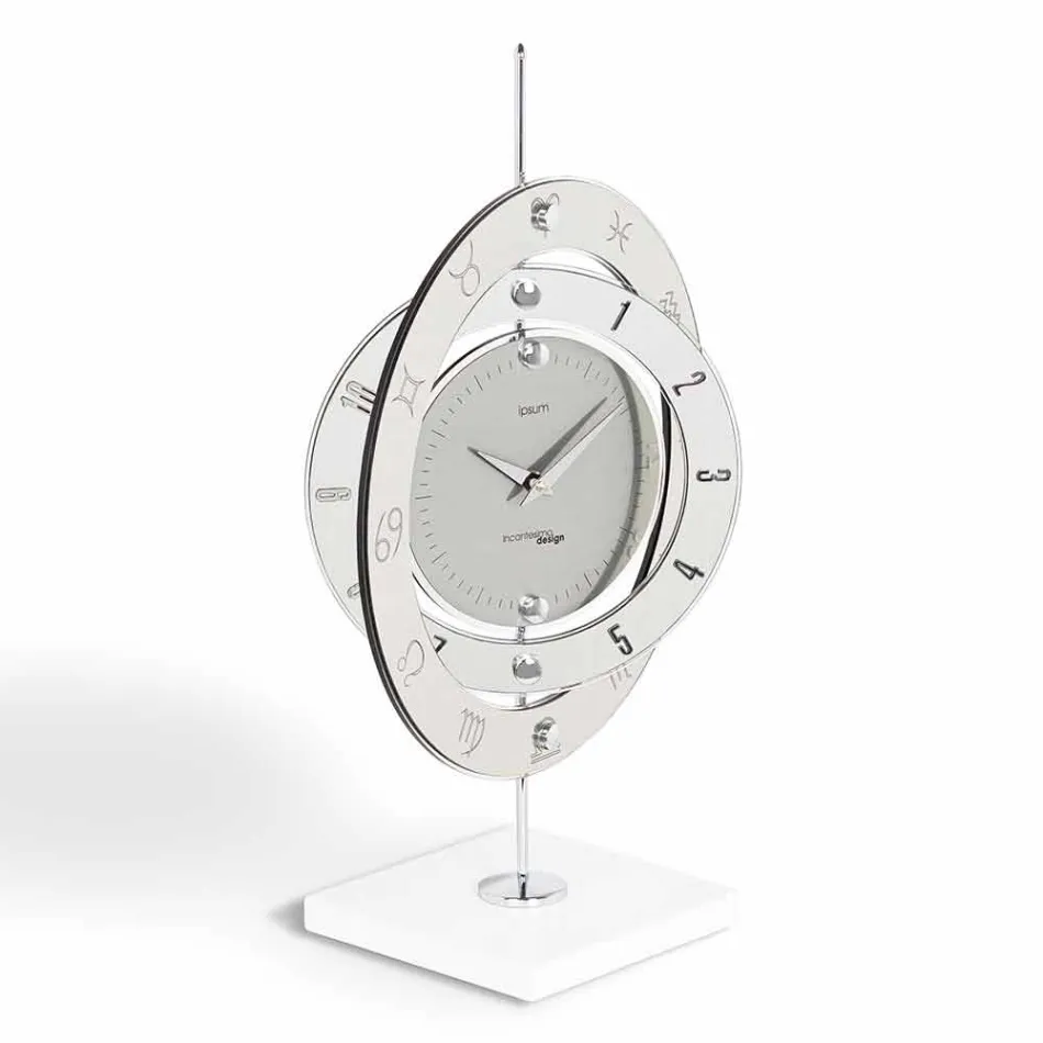Pluto modern design table clock made in Italy Viadurini