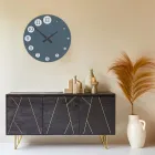 Wooden Clock with Gradually Enlarging Numbers Made in Italy - Kenya Viadurini