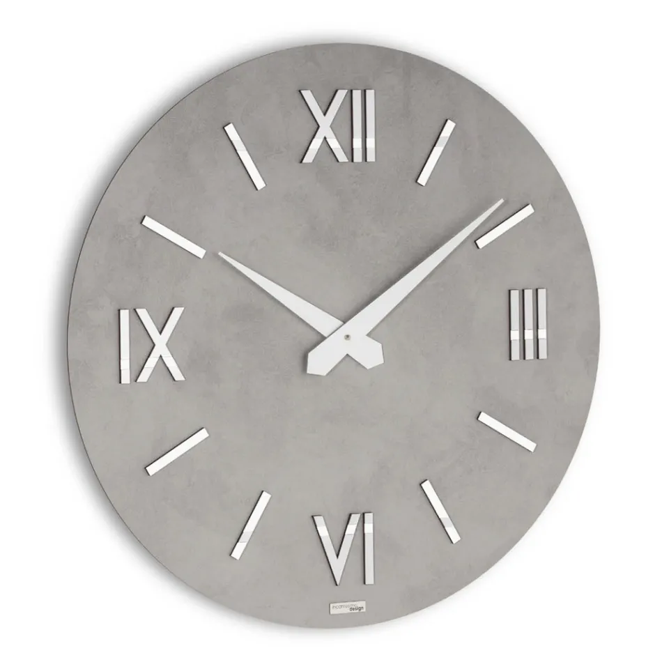 Clock in MDF and Polypropylene with Different Textures Made in Italy - Nice Viadurini