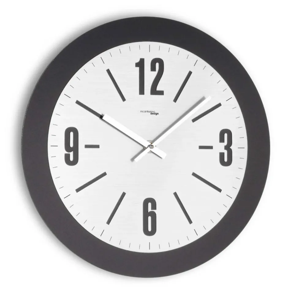 Clock in semi-foamed PVC and layered laminate Made in Italy - Brave Viadurini