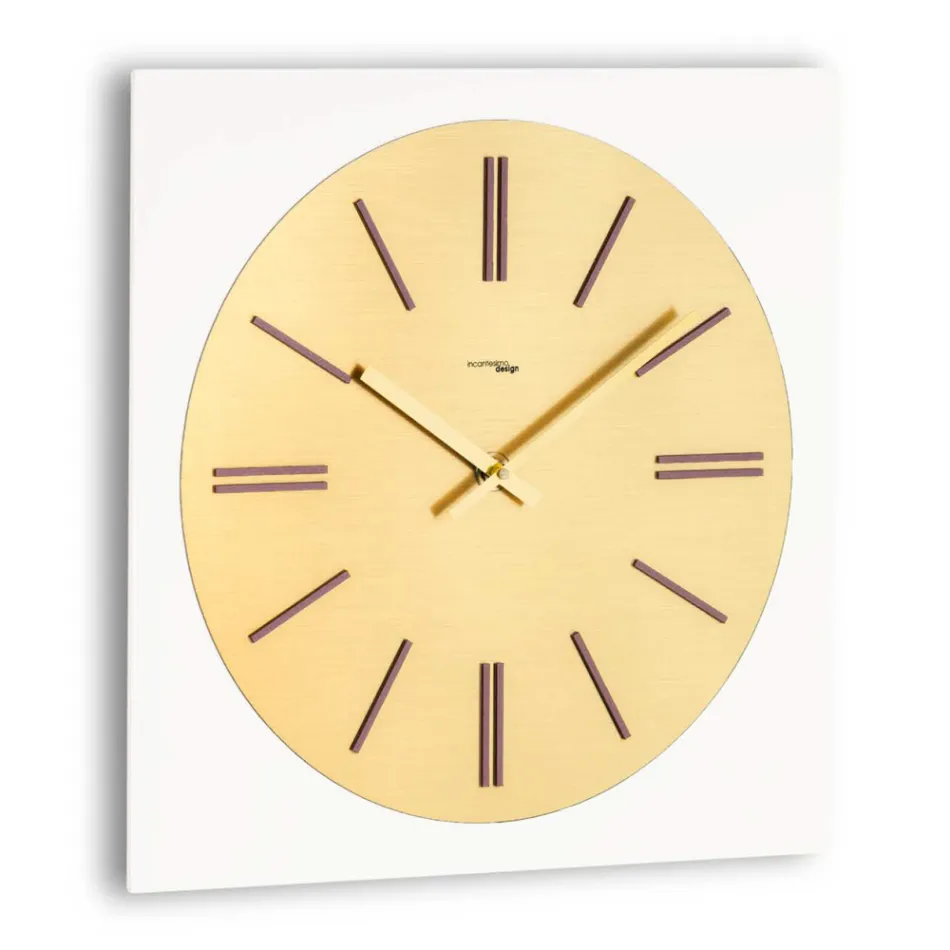 Wall Clock Cut with High-Tech Tools Made in Italy - Proud Viadurini