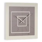 Square Clock in High Density Semi-Foamed PVC Made in Italy - Creative Viadurini