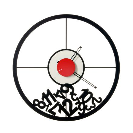 Clock Made of Iron with Fallen Numbers Made in Italy - Aries Viadurini