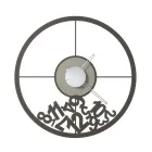 Clock Made of Iron with Fallen Numbers Made in Italy - Aries Viadurini