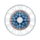 Clock Made of Iron in 3 Different Finishes Made in Italy - Wheat Viadurini