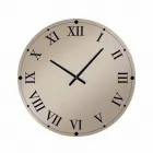 Round Wall Clock in Mirrored Crystal Made in Italy - Gear Viadurini