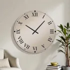 Round Wall Clock in Mirrored Crystal Made in Italy - Gear Viadurini