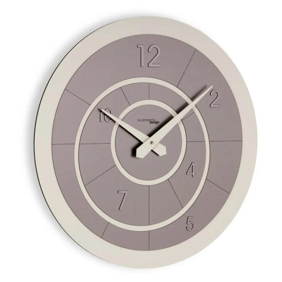 Round Clock in High Density Semi-Foamed PVC Made in Italy - Creative Viadurini