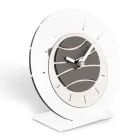 Round Table Clock in Transparent Methacrylate Made in Italy - Strange Viadurini
