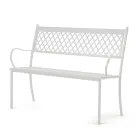 Stackable Outdoor Bench in Galvanized Steel Made in Italy - Celia Viadurini
