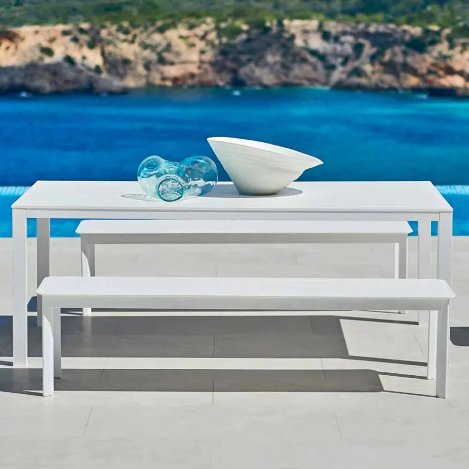Varaschin System outdoor bench in design painted aluminum Viadurini