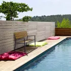 Garden Bench with Structure in Anthracite Aluminum, Homemotion - Isotta Viadurini