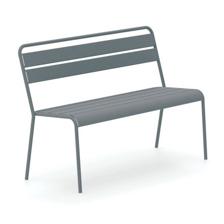 Stackable Garden Bench with Galvanized Steel Structure Made in Italy - Ralph Viadurini