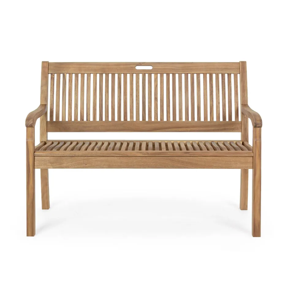 Design Garden Bench in Acacia Wood for Outdoors 2 or 3 Seats - Roxen Viadurini