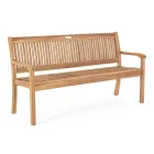 Design Garden Bench in Acacia Wood for Outdoors 2 or 3 Seats - Roxen Viadurini