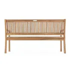 Design Garden Bench in Acacia Wood for Outdoors 2 or 3 Seats - Roxen Viadurini