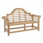 Rustic Design Teak Wood Garden Bench - Simonia Viadurini