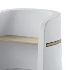 Garden Bench in Polyethylene and Birch Wood Made in Italy - Talula Viadurini