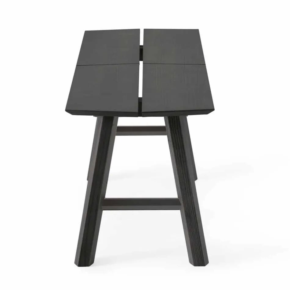 Modern Design Bench in Ash Wood with Veneered Seat - Andria Viadurini