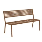 Stackable Garden Bench in Galvanized Steel Made in Italy - Aberdeen Viadurini