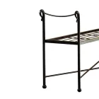 Tubular Iron Bench in Different Finishes Made in Italy - Prague Viadurini