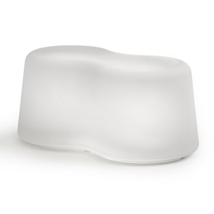 Wavy Outdoor Bench in Polyethylene Made in Italy - Brenda Viadurini