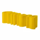 Colorful design bench Slide Love modern made in Italy Viadurini