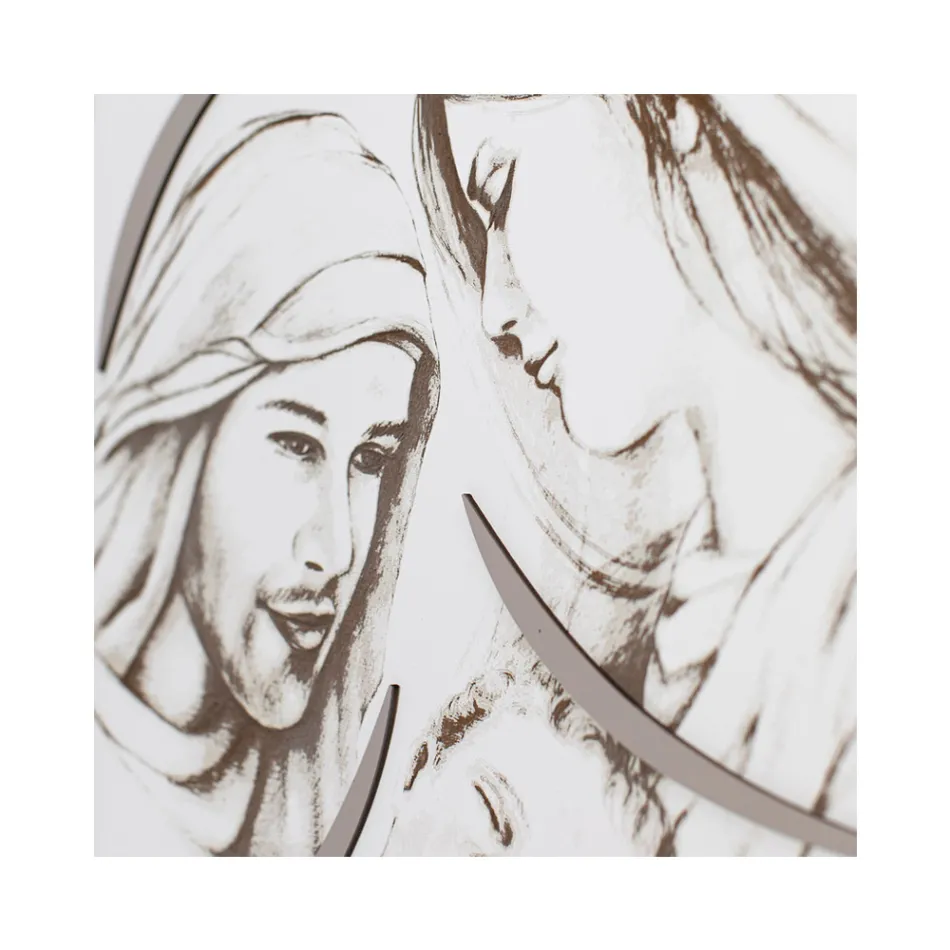 Panel with the Laser Engraved Family Made in Italy - Micky Viadurini