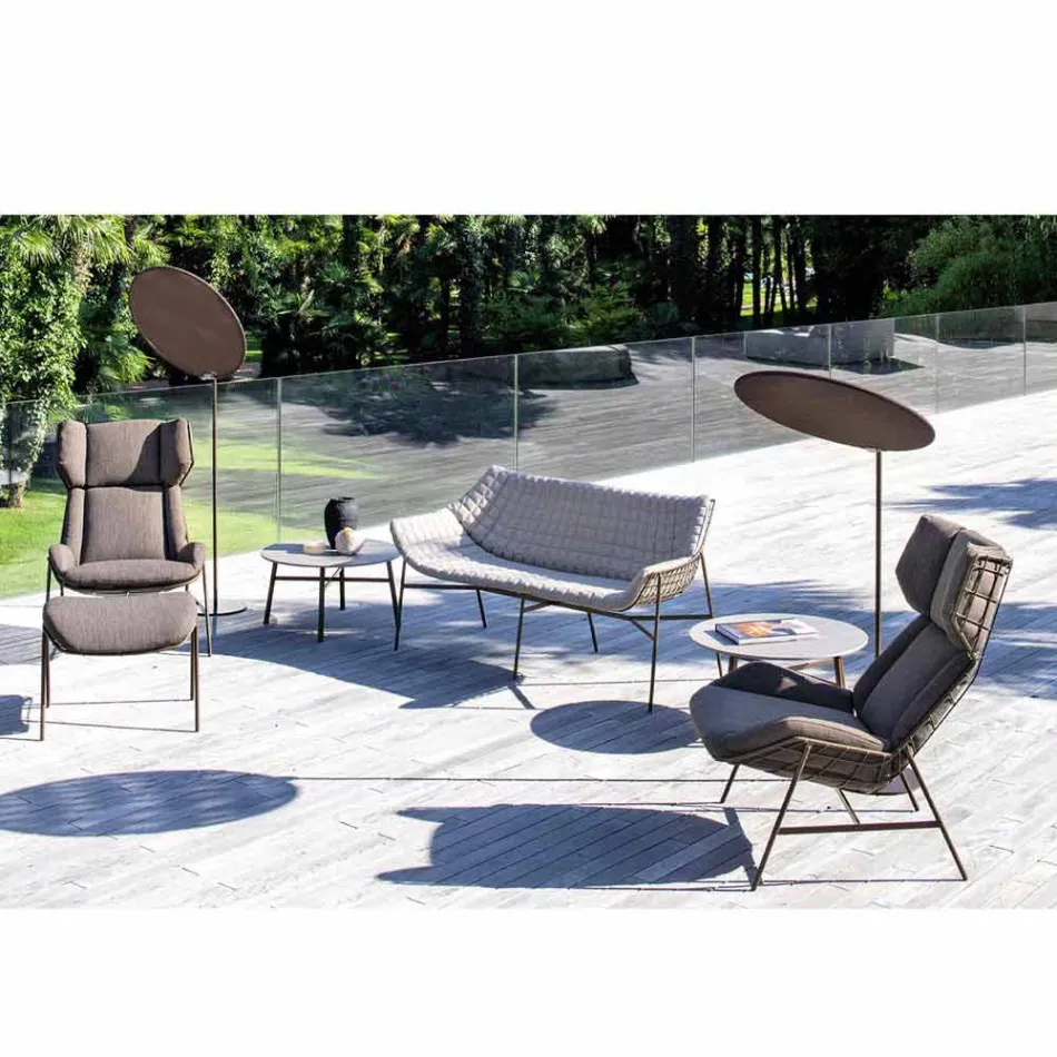 Fabric Parasol with Aluminum Structure - Emma Sunscreen by Varaschin Viadurini